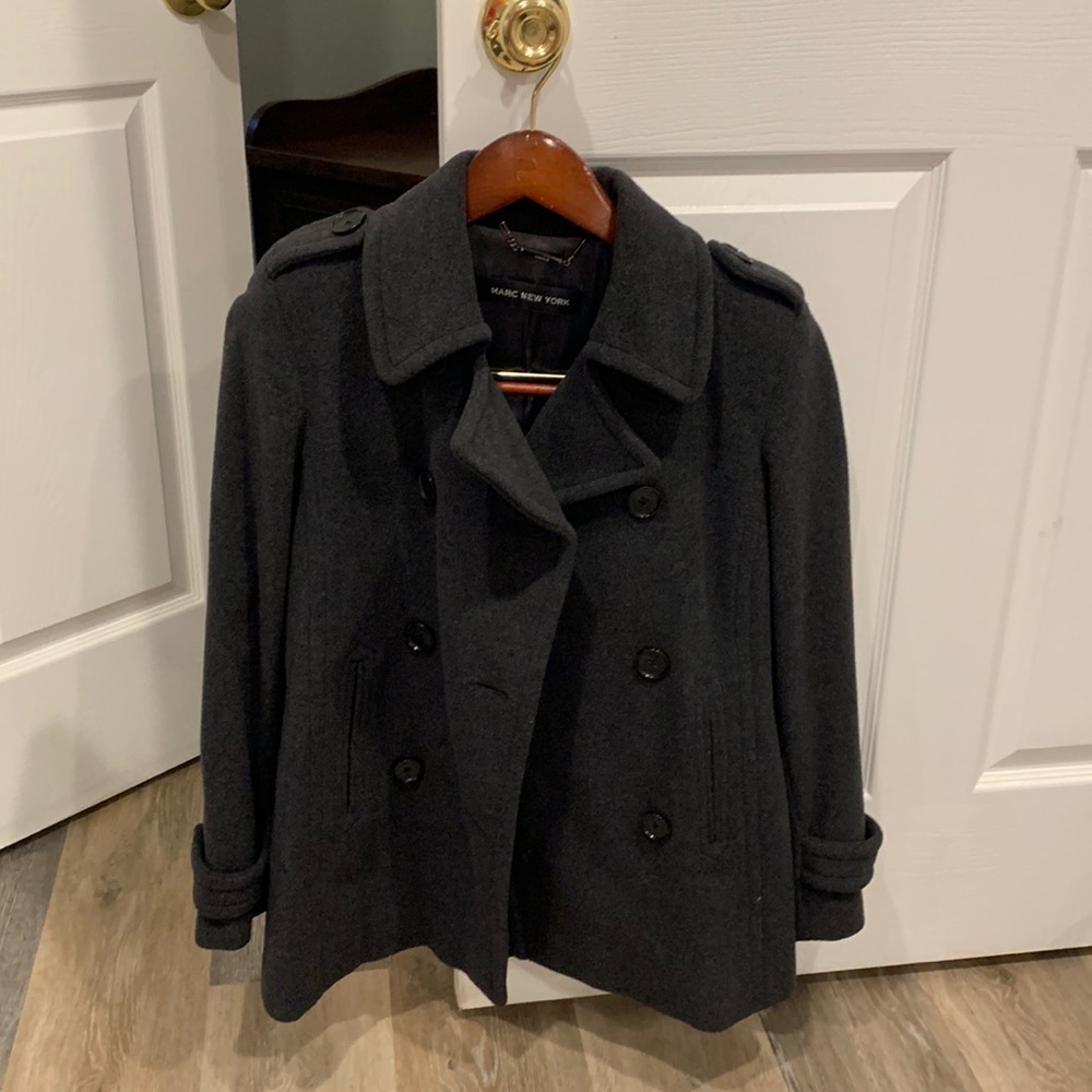 Womens Dark grey peacoat